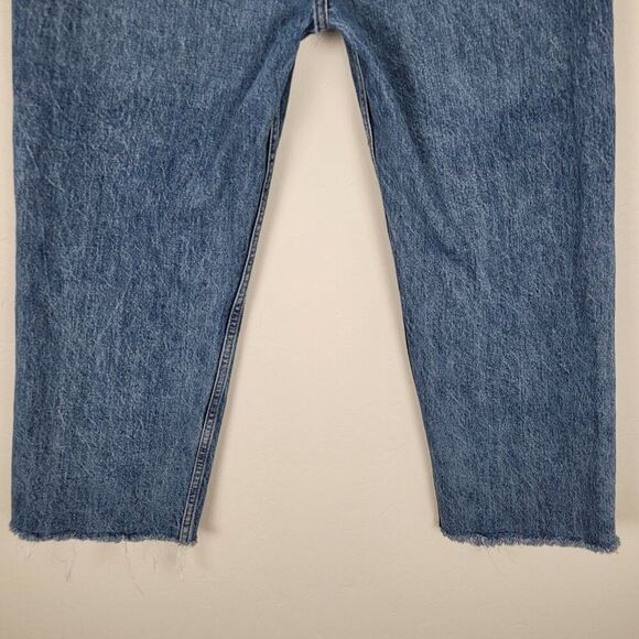 Everlane The Relaxed Straight Fit Organic Cotton Crop Jeans Blue Size 29 Regular - Picture 6 of 13